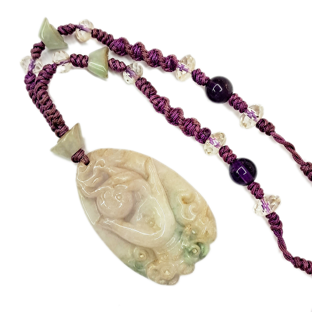 智珠在握{佛手}玉佩 中國結項鍊【十方】123133