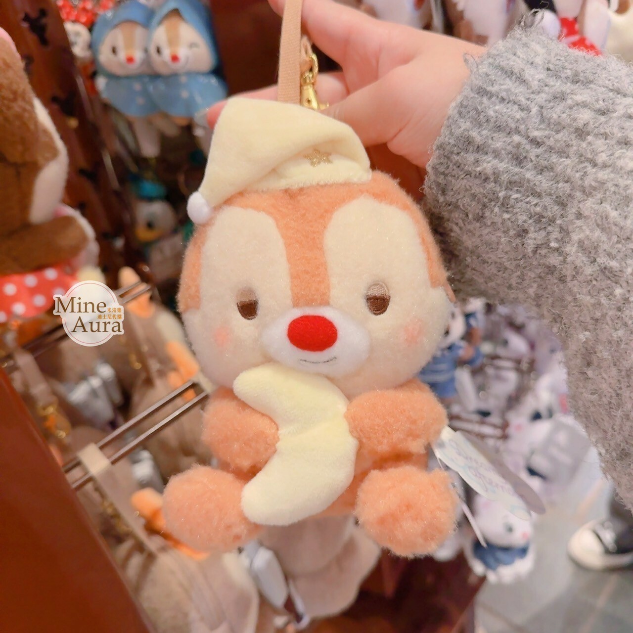 Dreamy Afternoon 系列 紅鼻 蒂蒂 Dale 絨毛 零錢掛包 零錢包 奇奇蒂蒂 Chip 'n Dale -香港迪士尼樂園