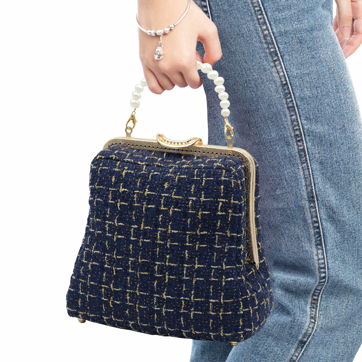 20公分長腳壓花蓋頭口金【贈小香風鐘形口金包紙型】