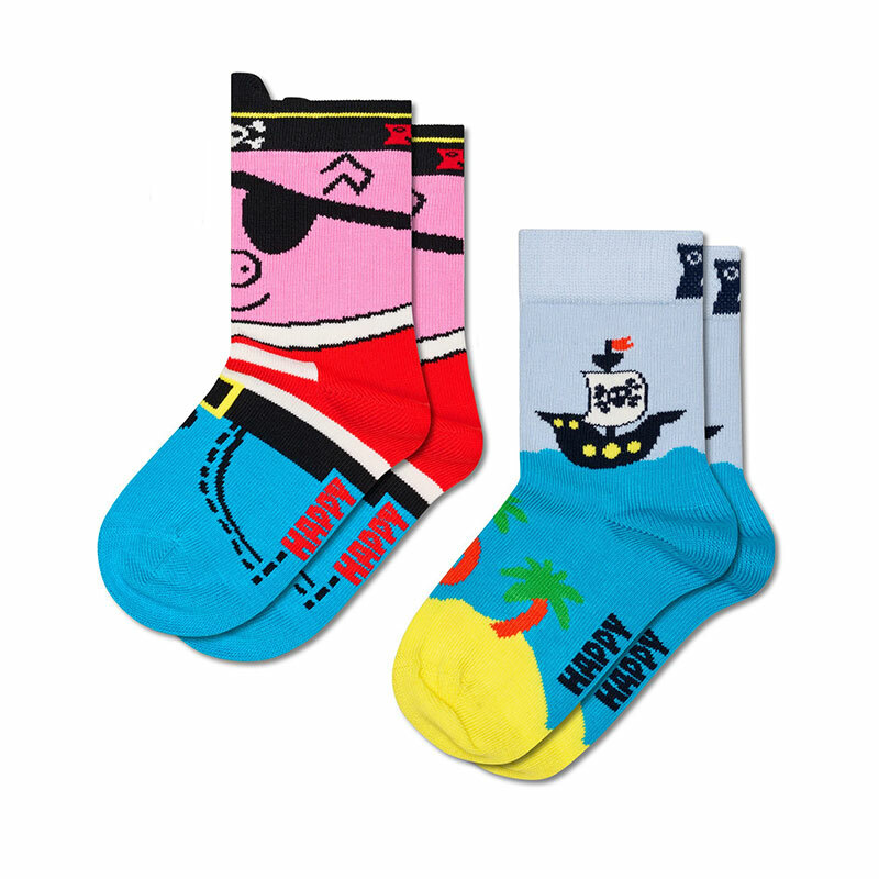 Happy Socks - 兒童襪 2件套 海盜