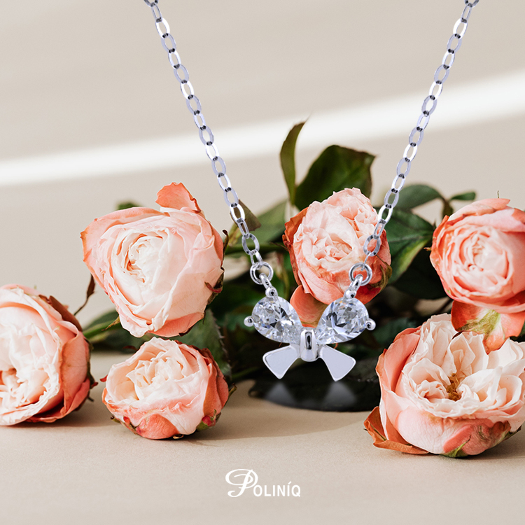 925純銀「Butterfly」晶鑽套鍊(16吋+3公分延長鍊)-SDS0002