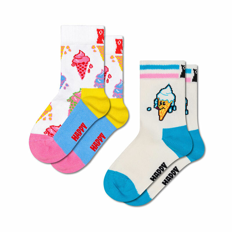 Happy Socks - 兒童襪 2件套 冰淇淋