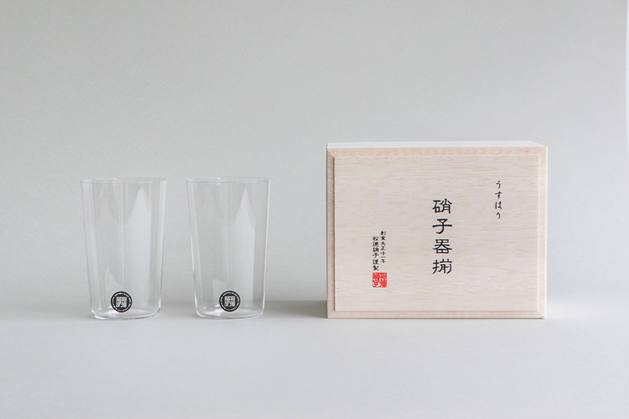 松德硝子 - 薄張水杯 / 2P木箱入