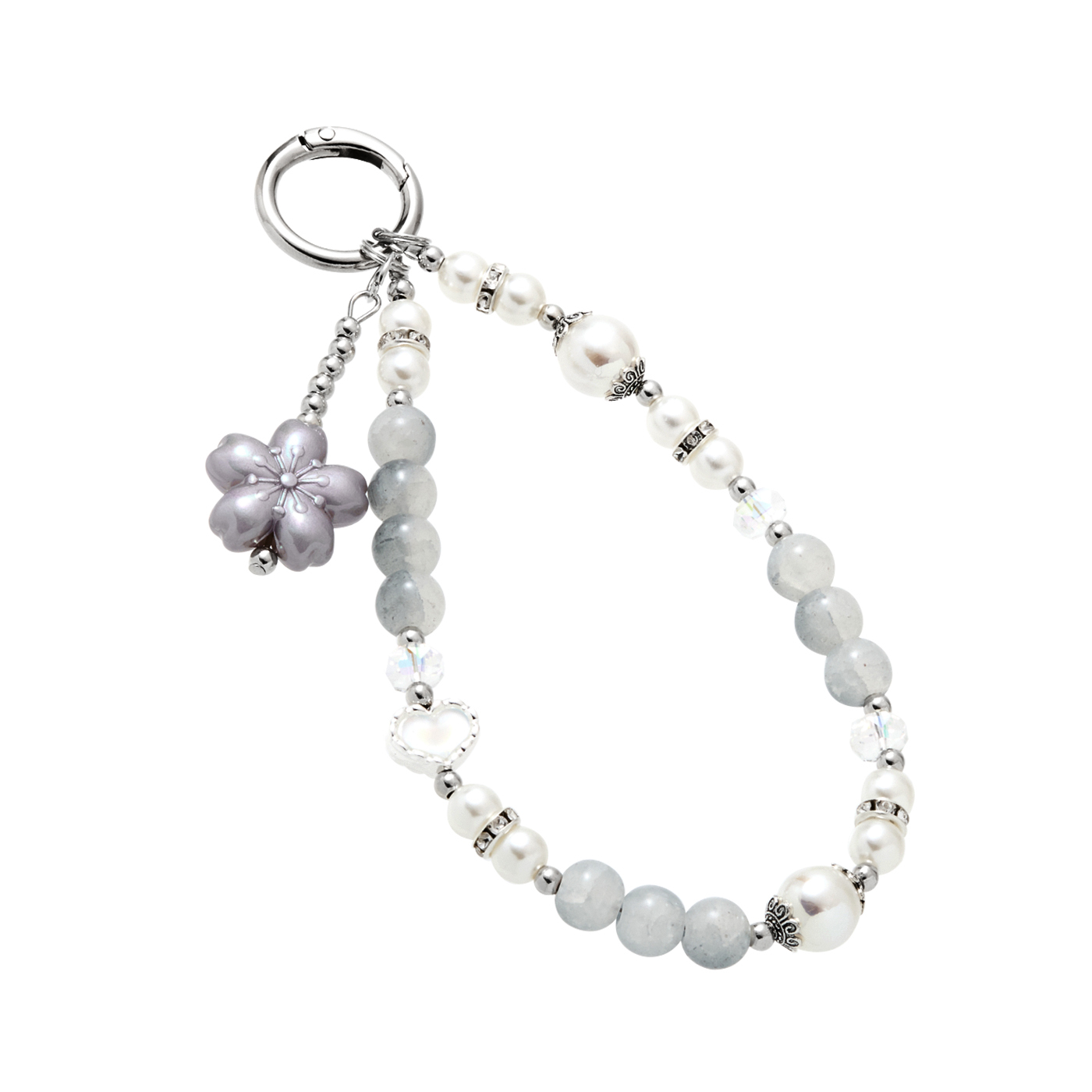 串珠,櫻花,珍珠,手機吊飾,鑰匙圈,平價飾品