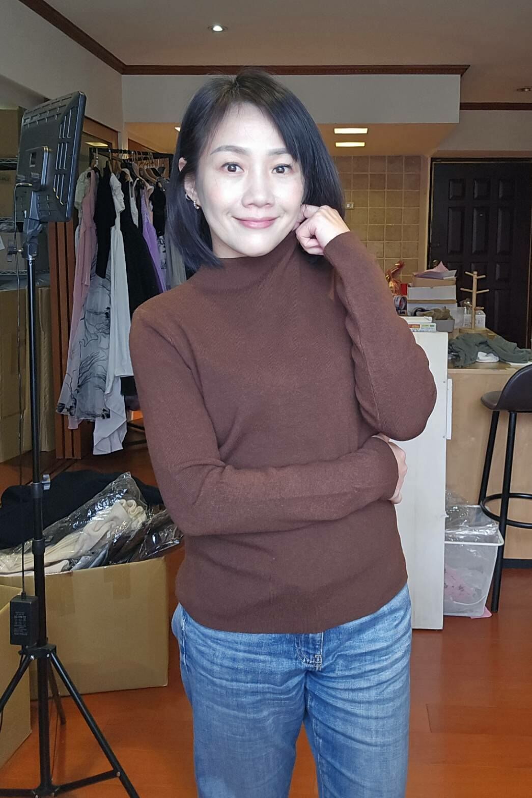 639 半高領彈力打底衫