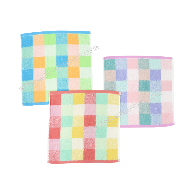 6條裝 彩色格仔方巾