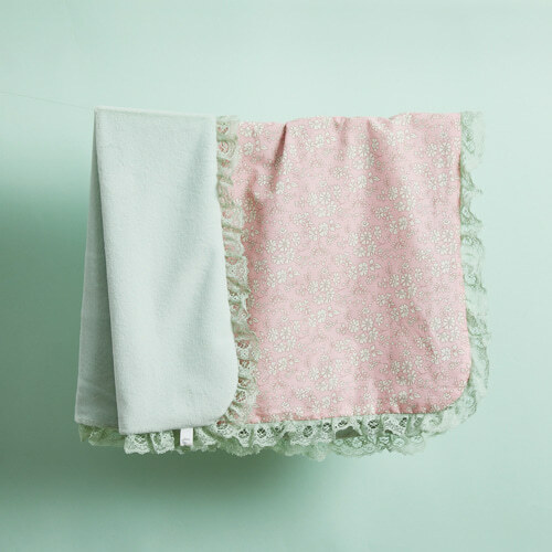 Louisdog 英倫優雅花卉蕾絲雙面毯