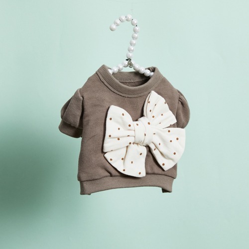 Louisdog 摩卡慕斯蝴蝶結衛衣