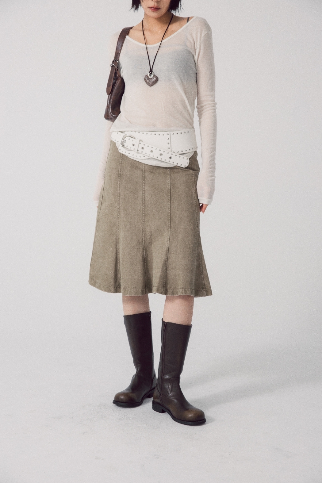 重工小魚尾半身裙