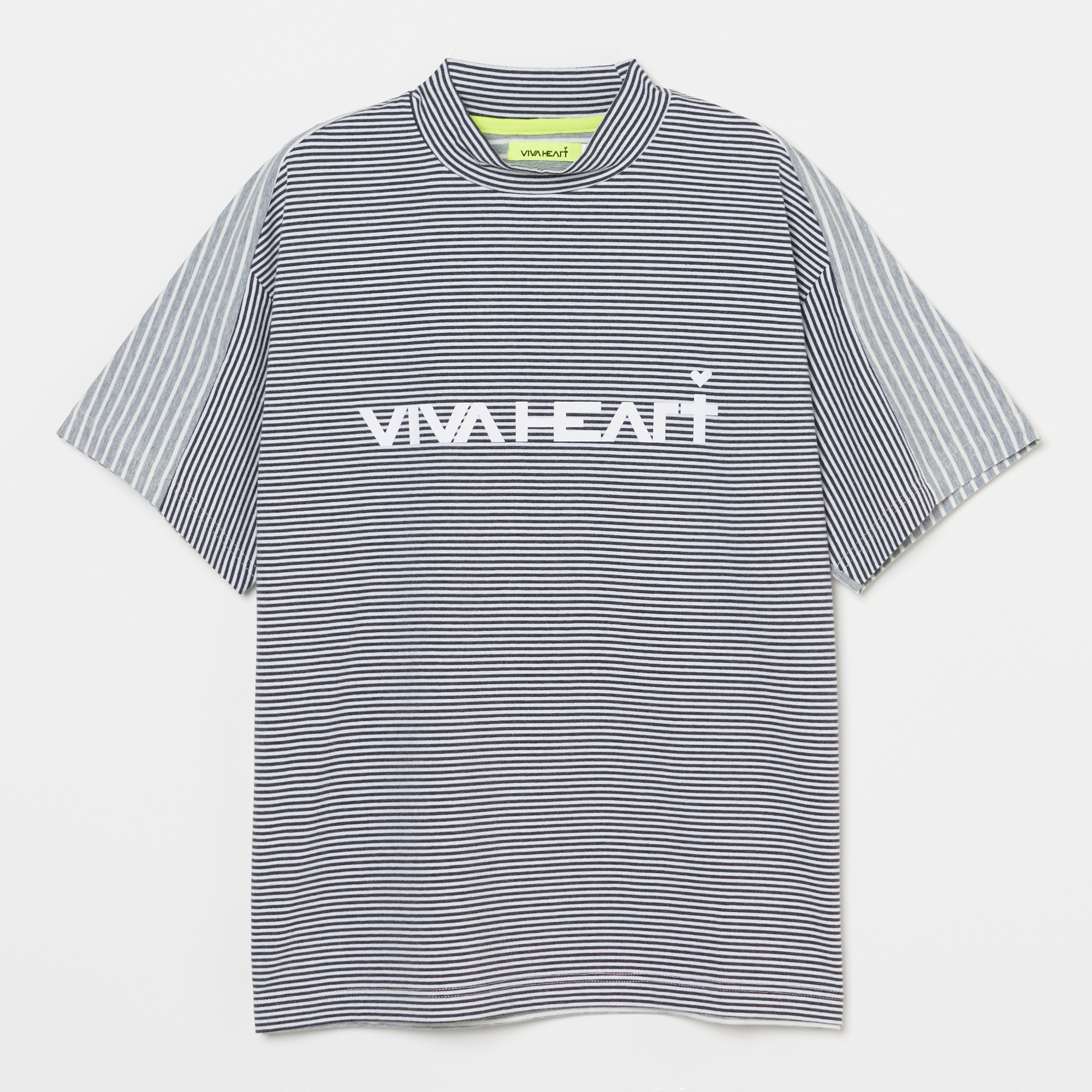 男士-條紋拼接短袖