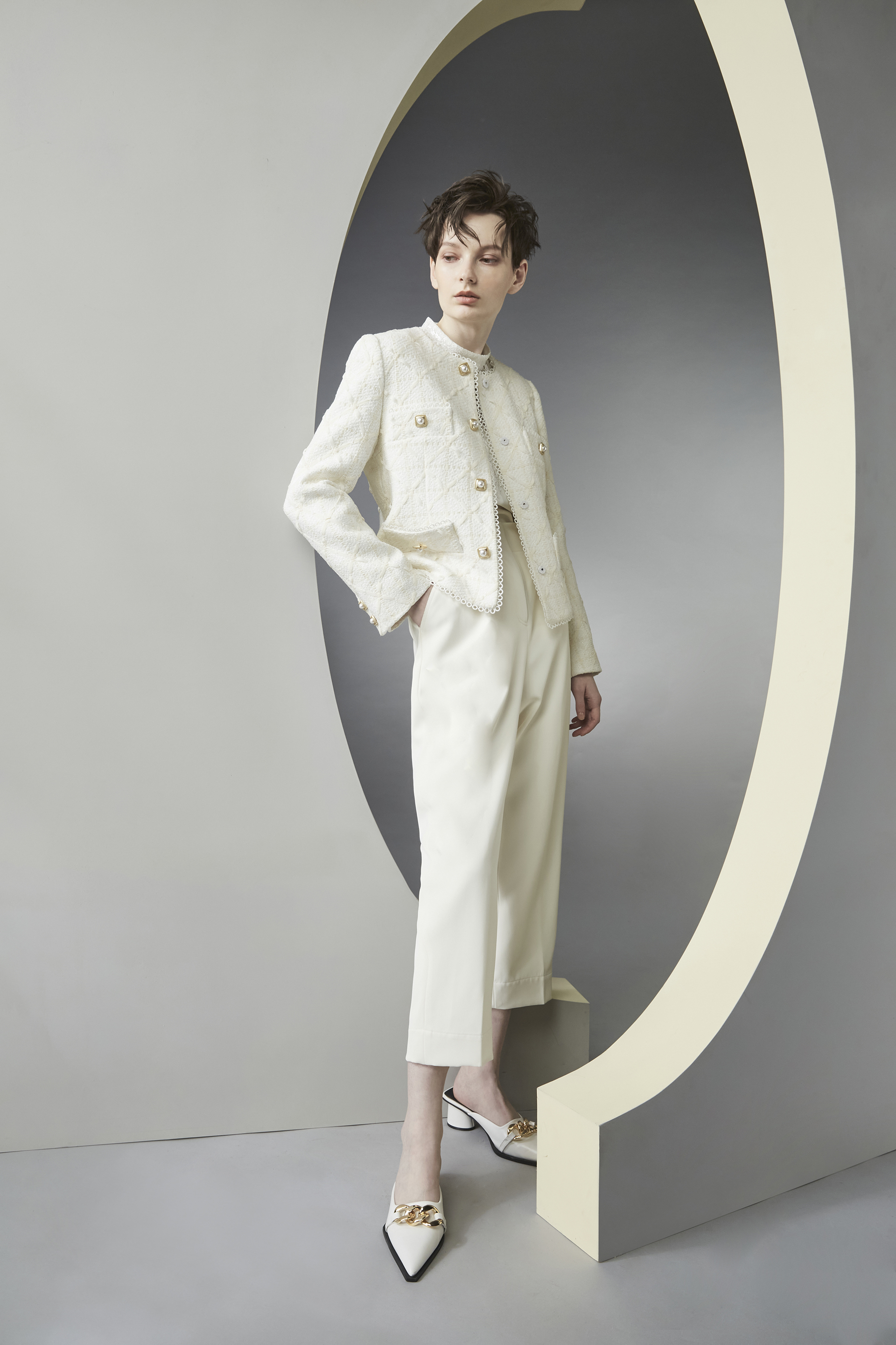 BB1HA019D1 香榭珍珠金線菱格小香風短版外套 (官網限定)