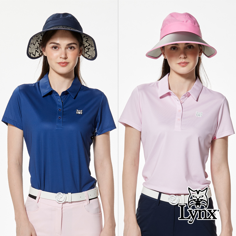 【Lynx Golf】吸排抗UV抗菌防臭涼感組織布剪裁POLO衫/高爾夫球衫