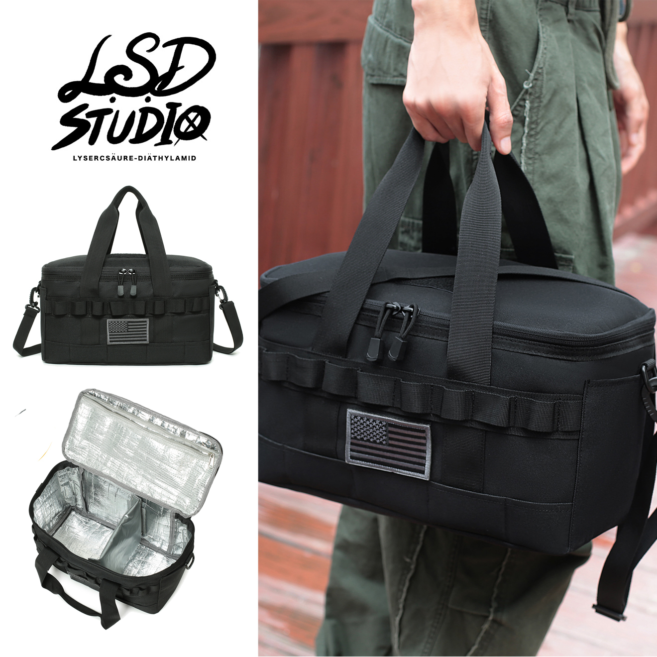 【BGYF13】戰術造型功能保冷袋|手提 x 肩背