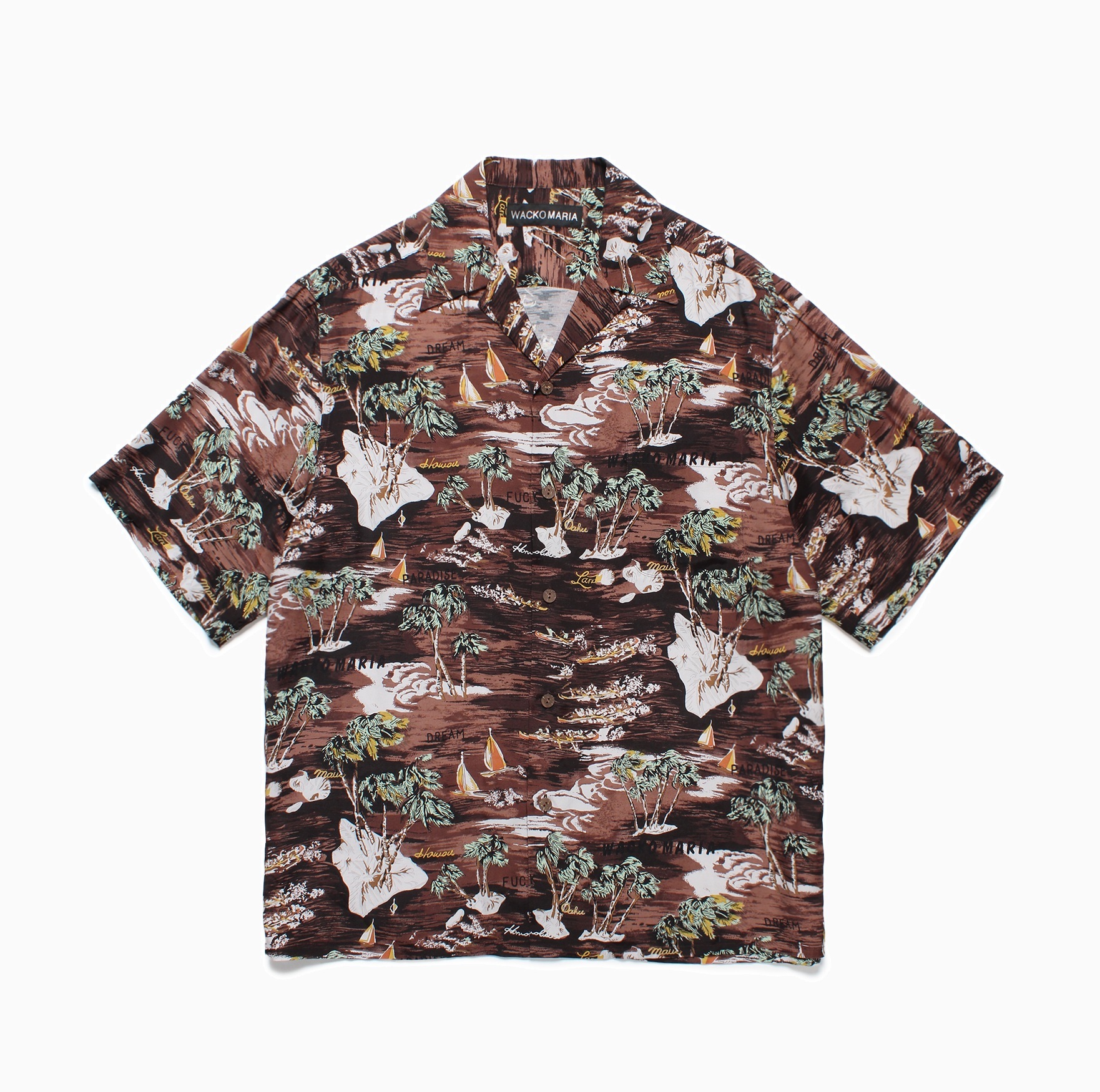 WACKO MARIA 2025 HAWAIIAN SHIRT S/S #DK.BROWN [25SSE-WMS-HI04] - PRE ORDER ITEM (預訂中)