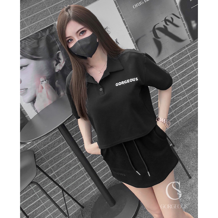 G9560 現貨「 SPORT'POLO太空米格褲裙」