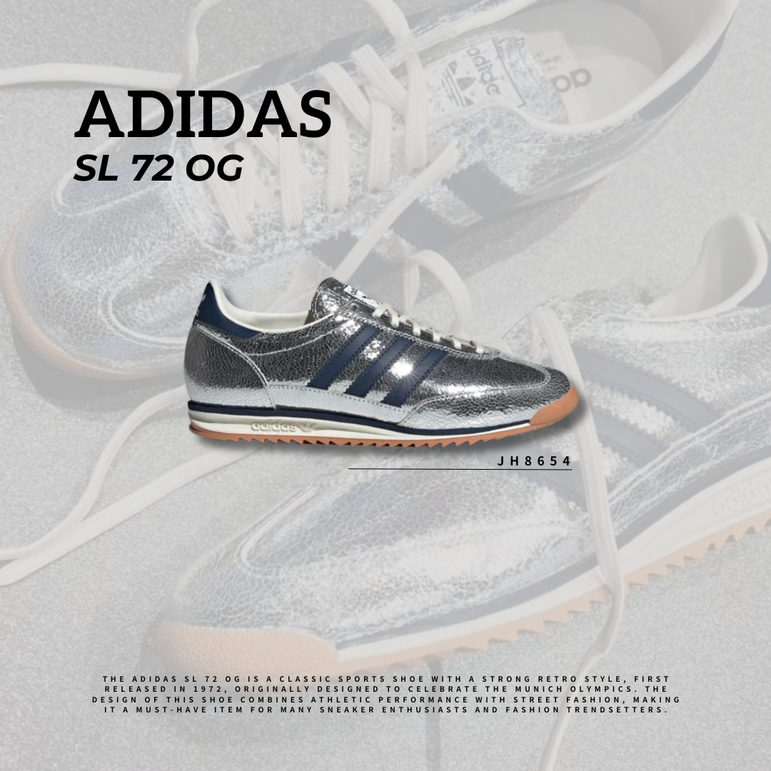 "調貨" ADIDAS Originals SL72 鏡面 午夜藍復古鞋 JH8654