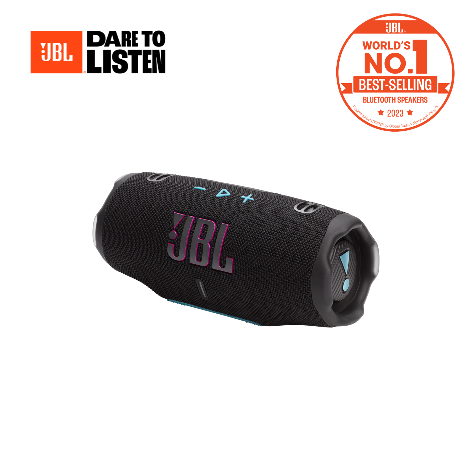 JBL Charge 6 便攜式防水藍牙喇叭- 黑橙色