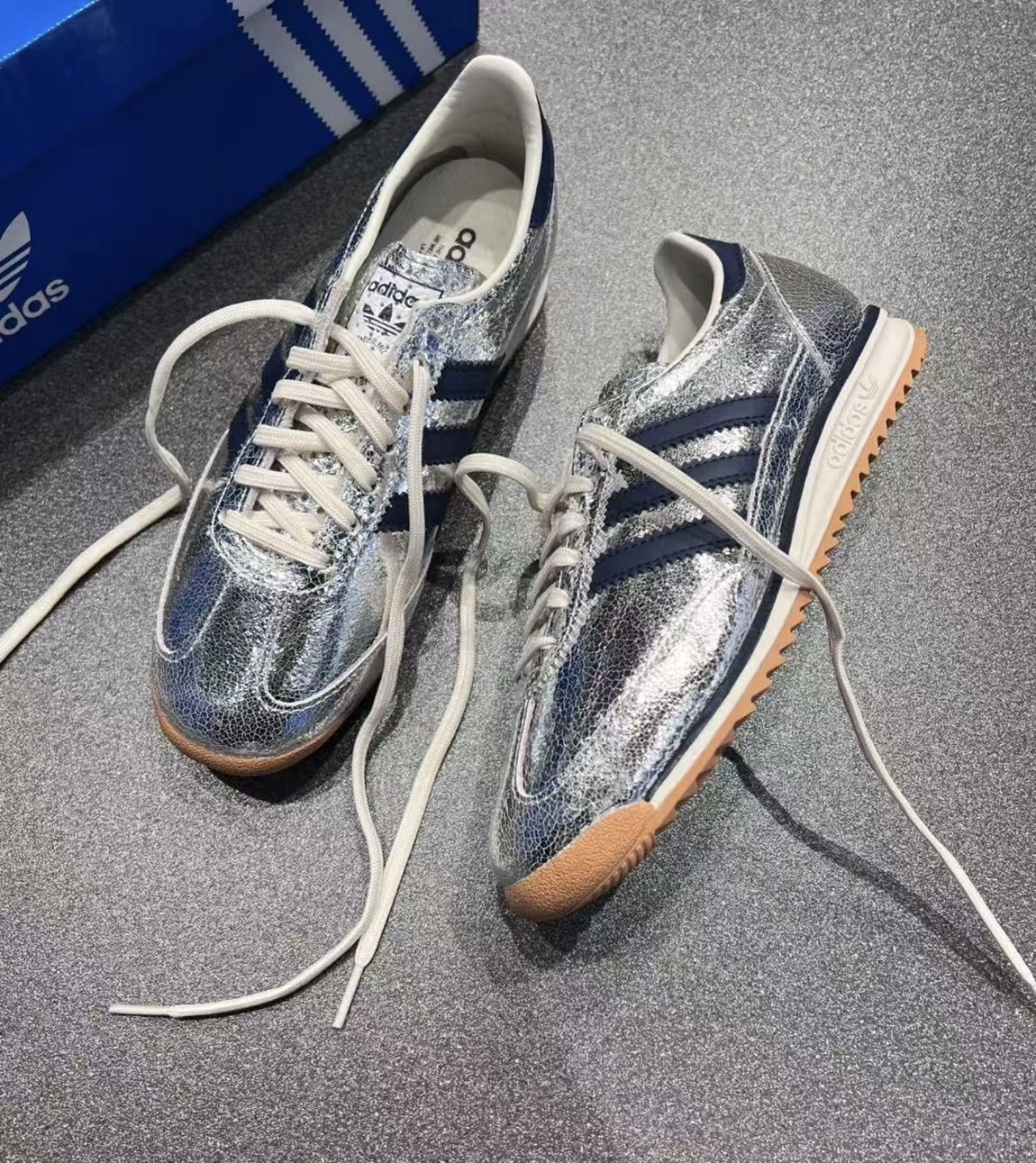 "調貨" ADIDAS Originals SL72 鏡面 午夜藍復古鞋 JH8654