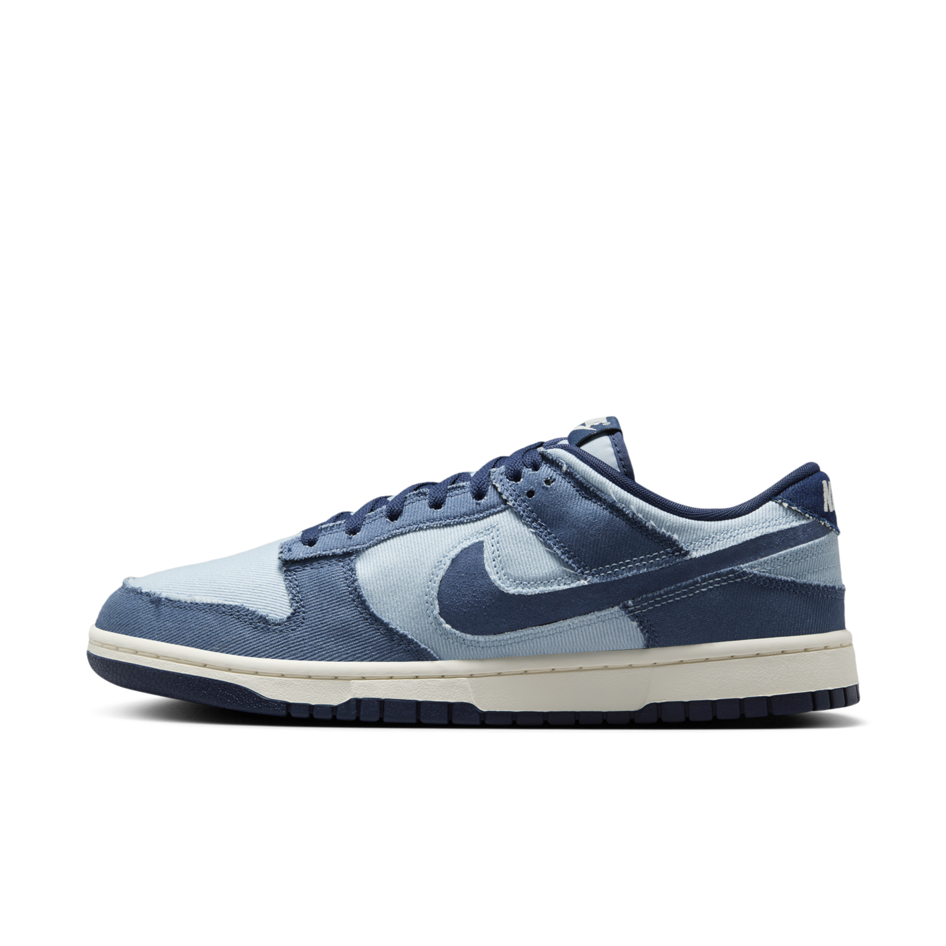 男鞋 NIKE DUNK LOW RETRO SE 'Blue Denim' 丹寧藍 拼接 復古 低筒 休閒鞋【HF3141-400】