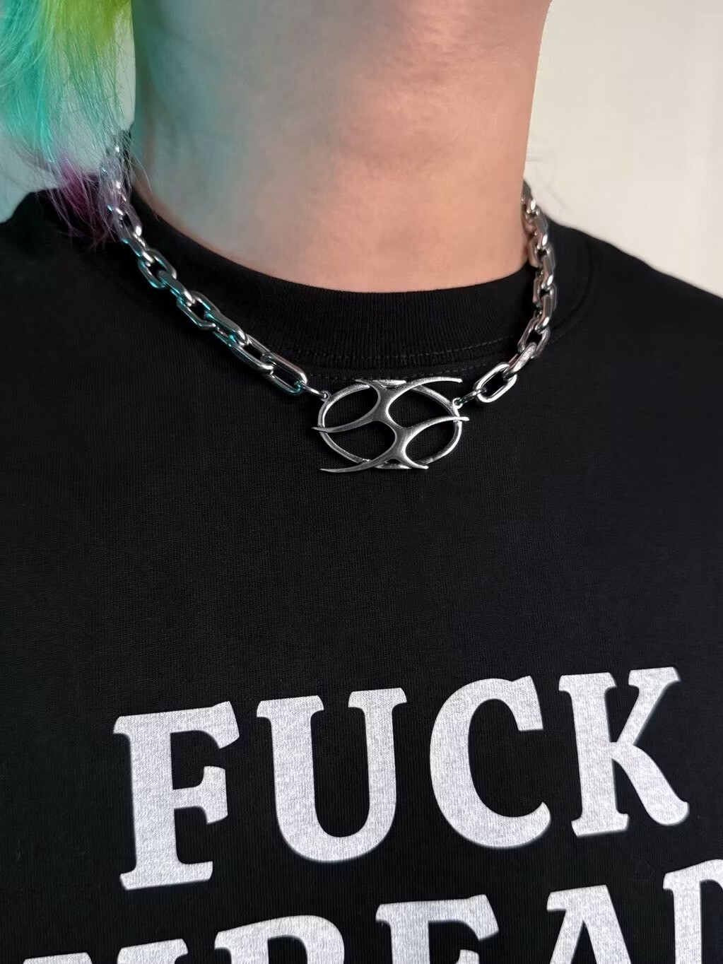 VVS/Project 金屬VVS Logo 鏈條項鏈 鈦鋼頸鍊 鎖骨鍊 不掉色 Chocker Necklace