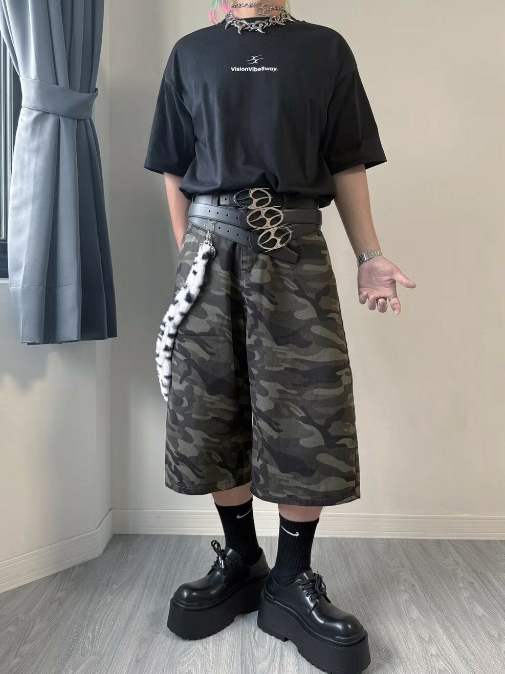 VVS/Project 金屬VVS Logo 不鏽鋼牛皮腰帶 皮帶 金屬不掉色街頭風格 LOGO Belt