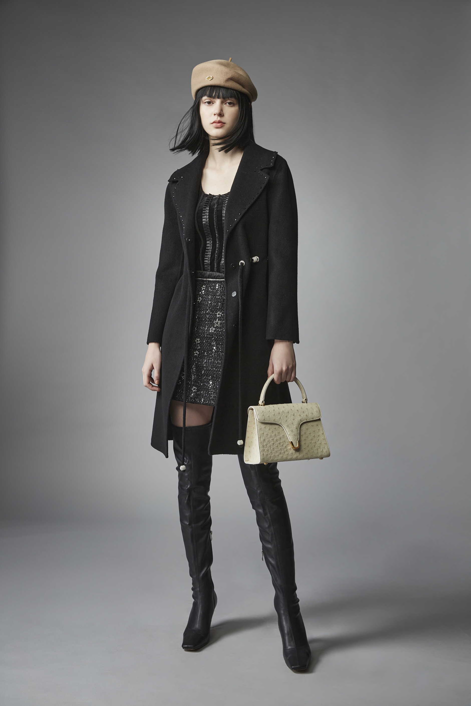 BB1HA020C1 星空鑽鑽粗花呢小香短裙 (官網限定)