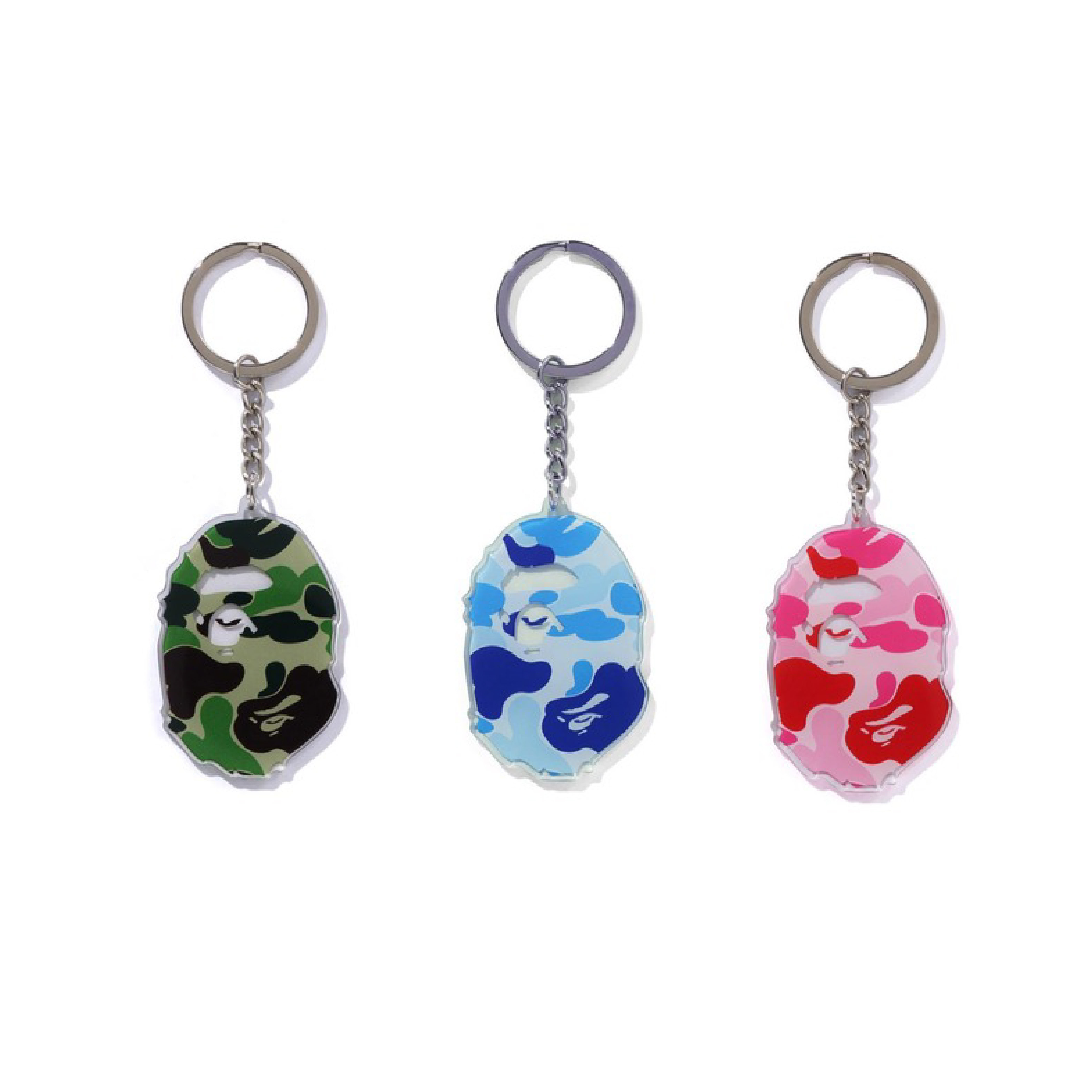 2025AW A BATHING APE BAPE ABC CAMO APE HEAD ACRYLIC KEYCHAIN 大頭  鑰匙圈 吊飾 現貨 1L70182029