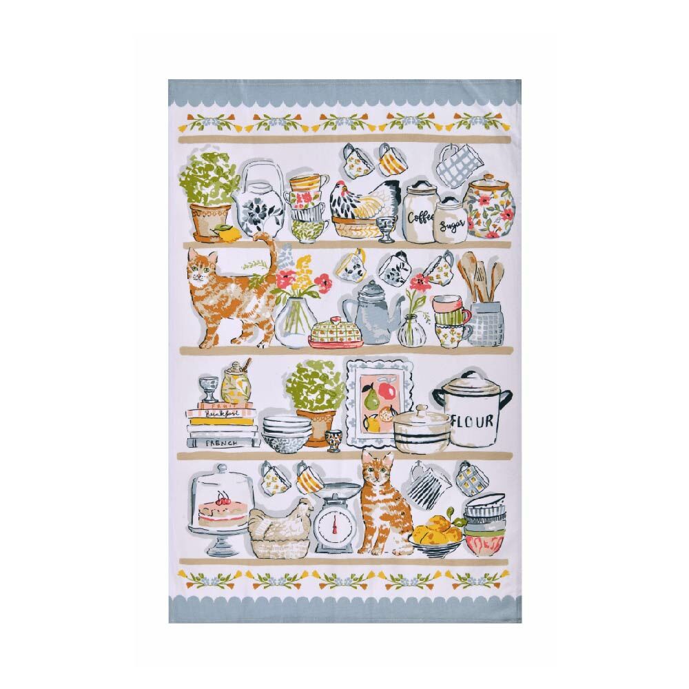環保再生棉飾布-Pantry Cats