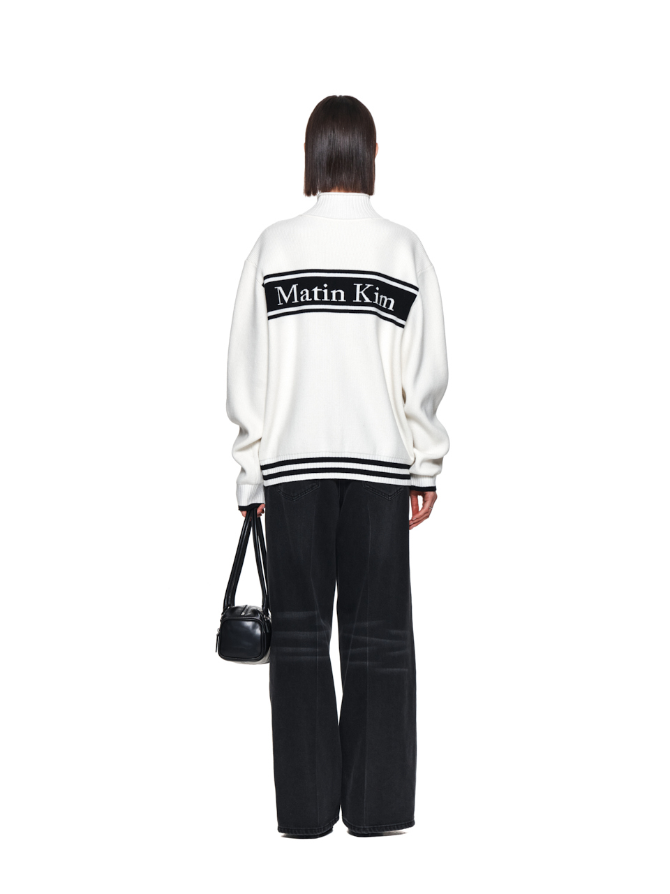 SPELL POINT STRIPE KNIT CARDIGAN IN IVORY