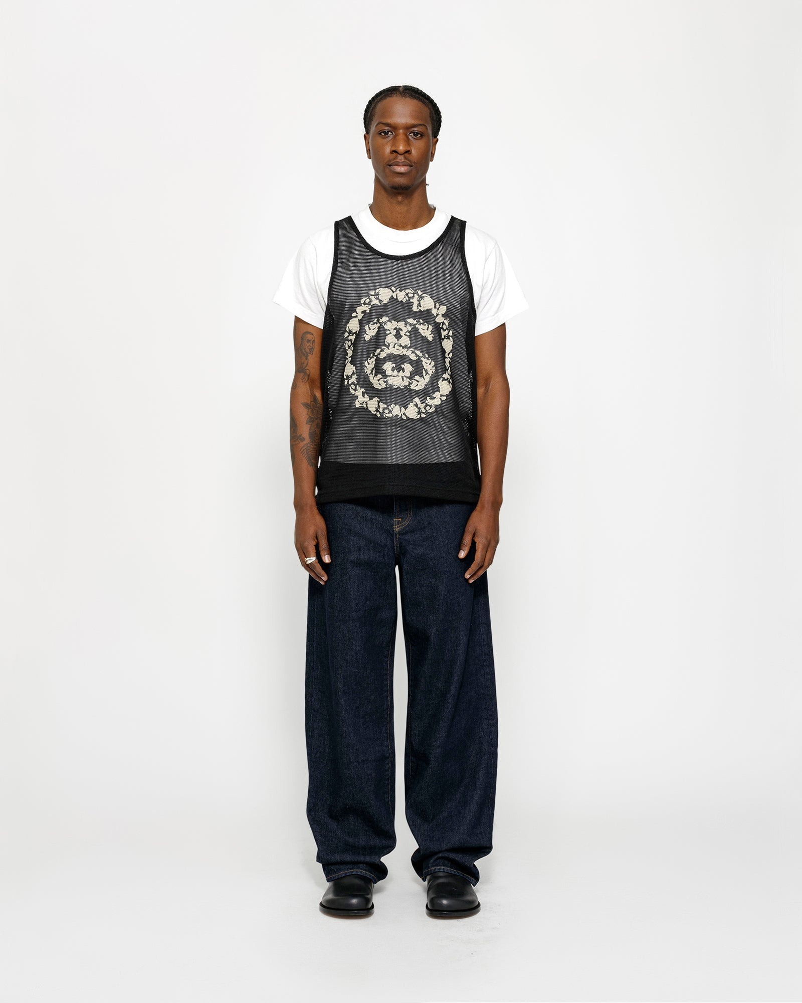 トップス Stussy Denim Tears Mesh Tank DENIM TEARS × STUSSY / デニムティアーズ × ステューシー