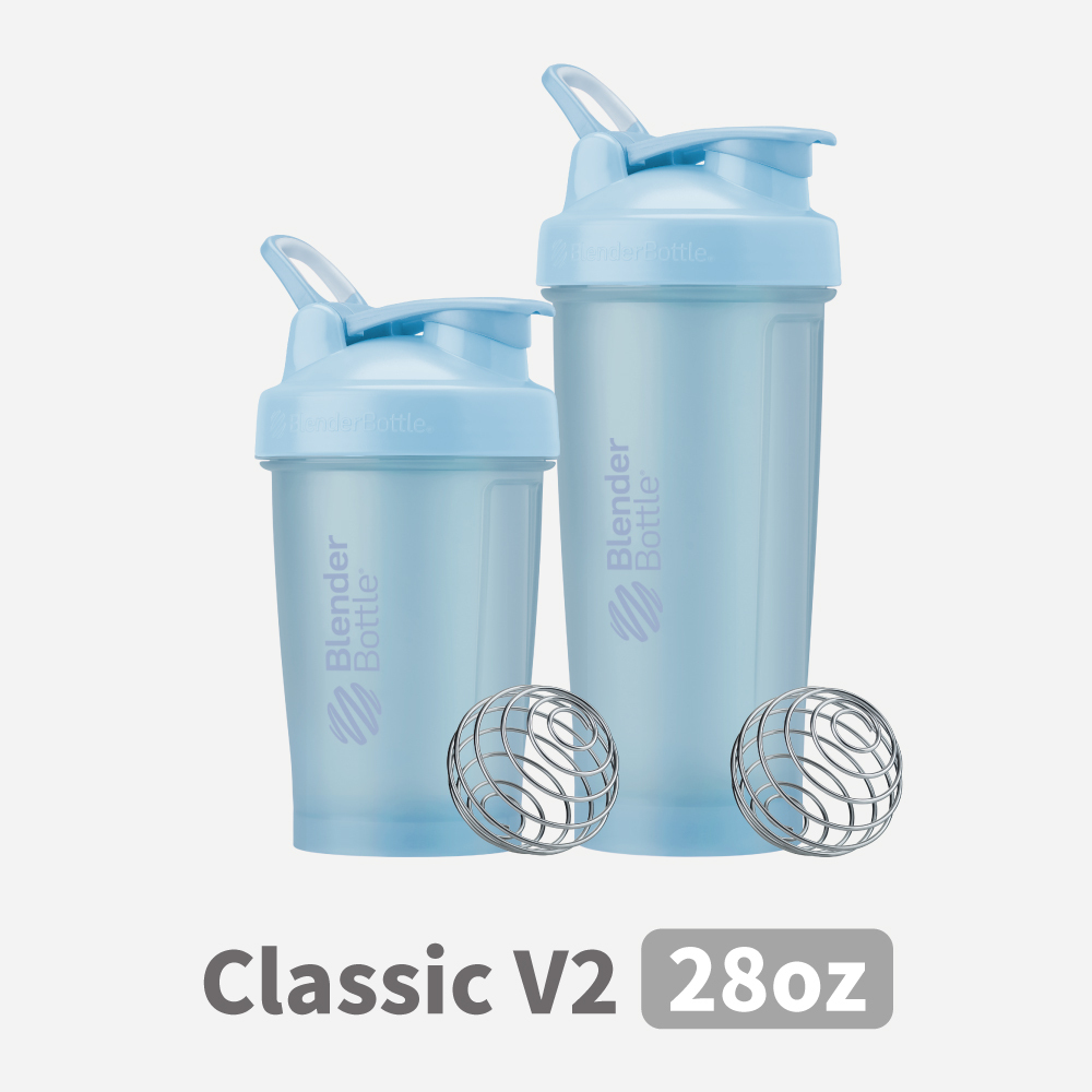 Blender Bottle®Classic V2｜20oz/28oz  搖搖杯｜晴空藍