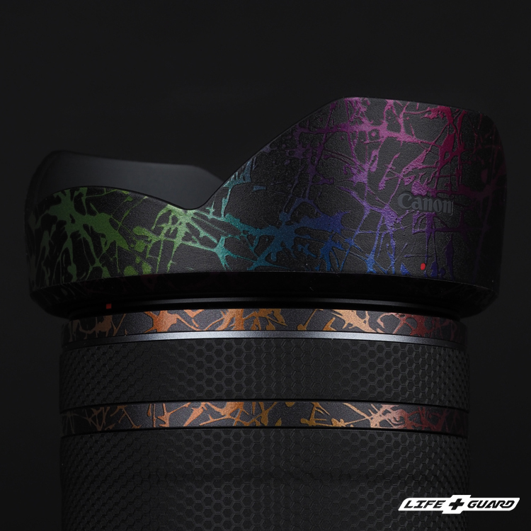 二次塗層印刷紋理，獨特潑墨貼膜質感，LIFE+GUARD 設計風格