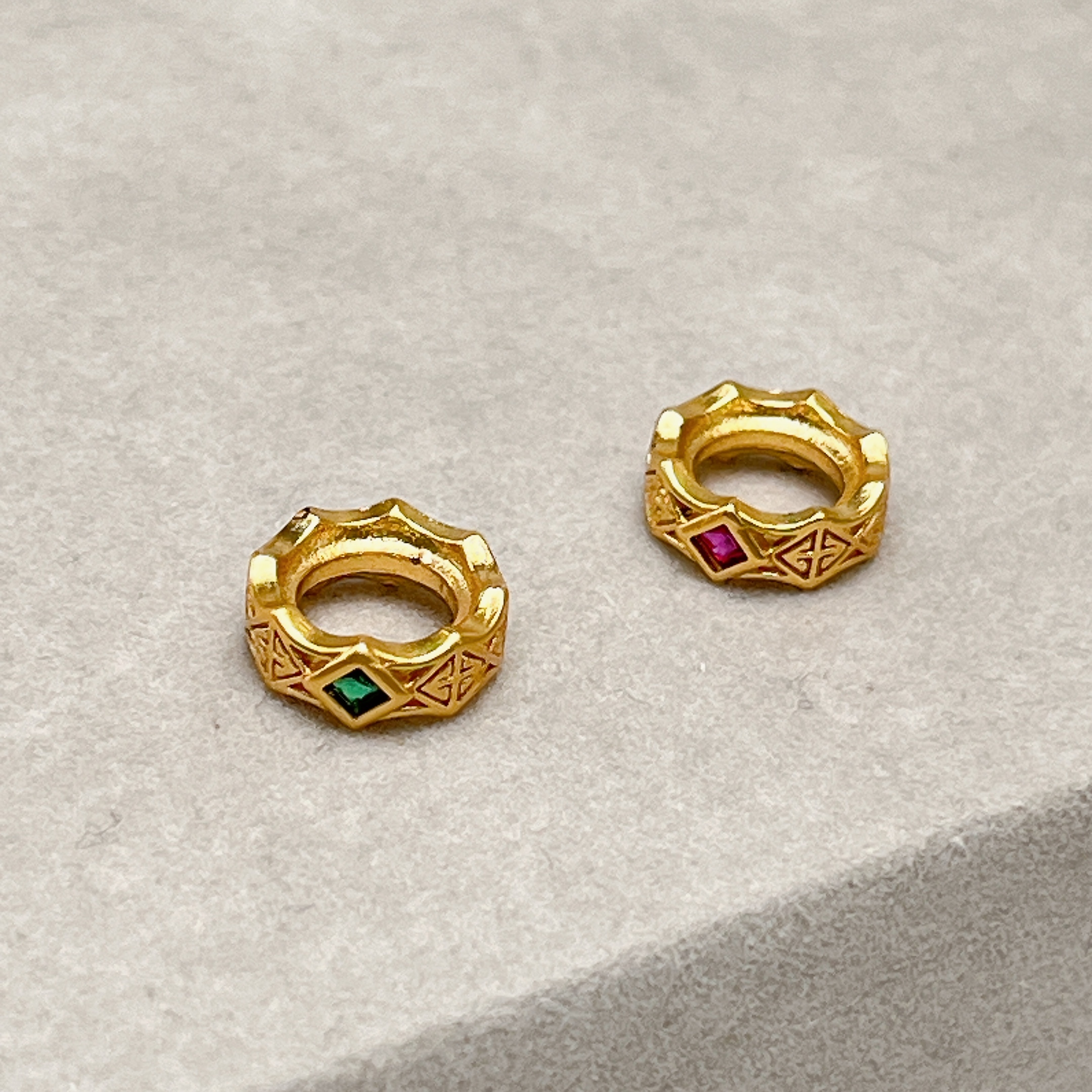 鑲鑽皇冠｜沙金｜跑環