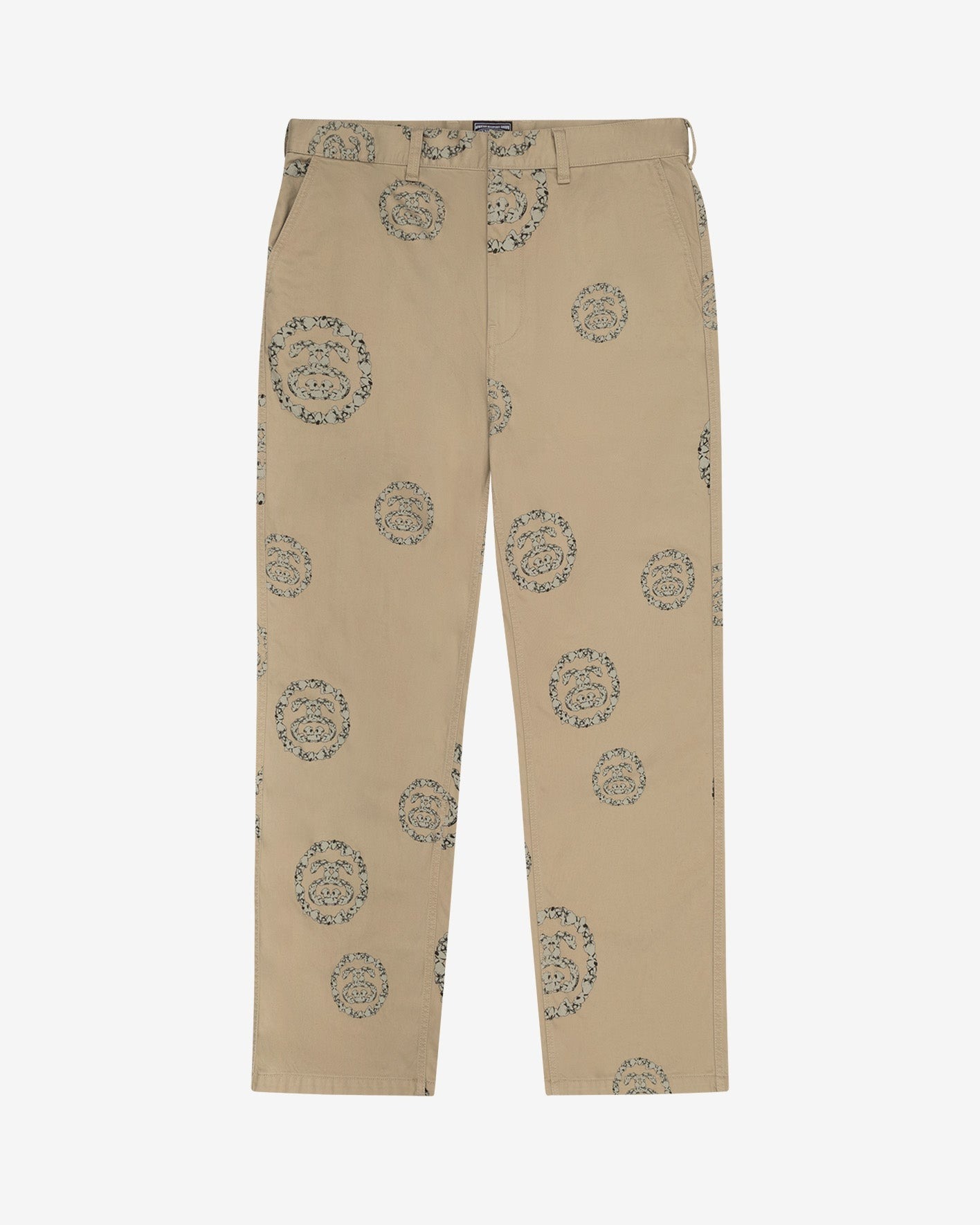 2025SS STÜSSY & DENIM TEARS Double S Wreath Chino 爆米花 雙S LOGO 工作褲 長褲 現貨 316091