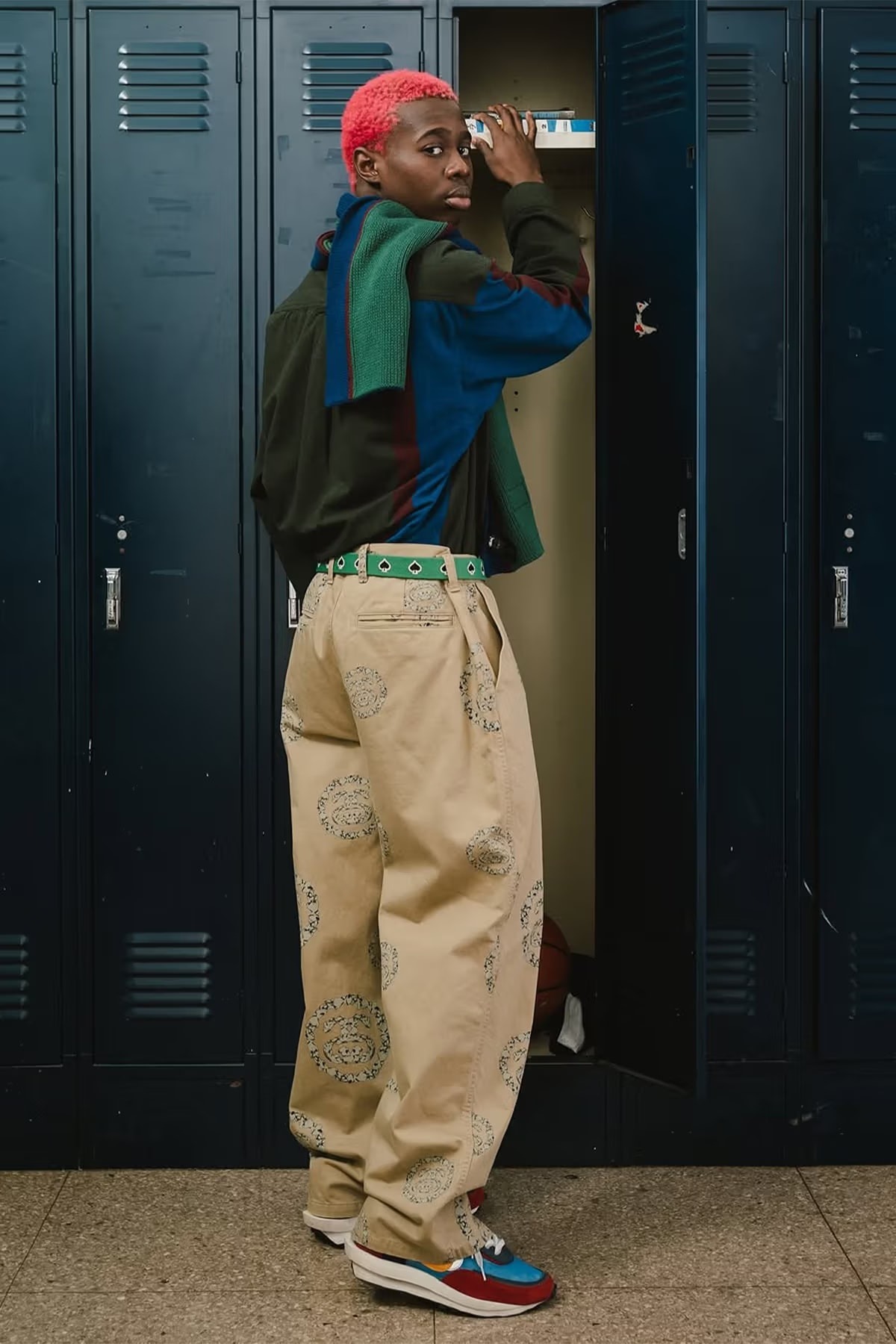 2025SS STÜSSY & DENIM TEARS Double S Wreath Chino 爆米花雙