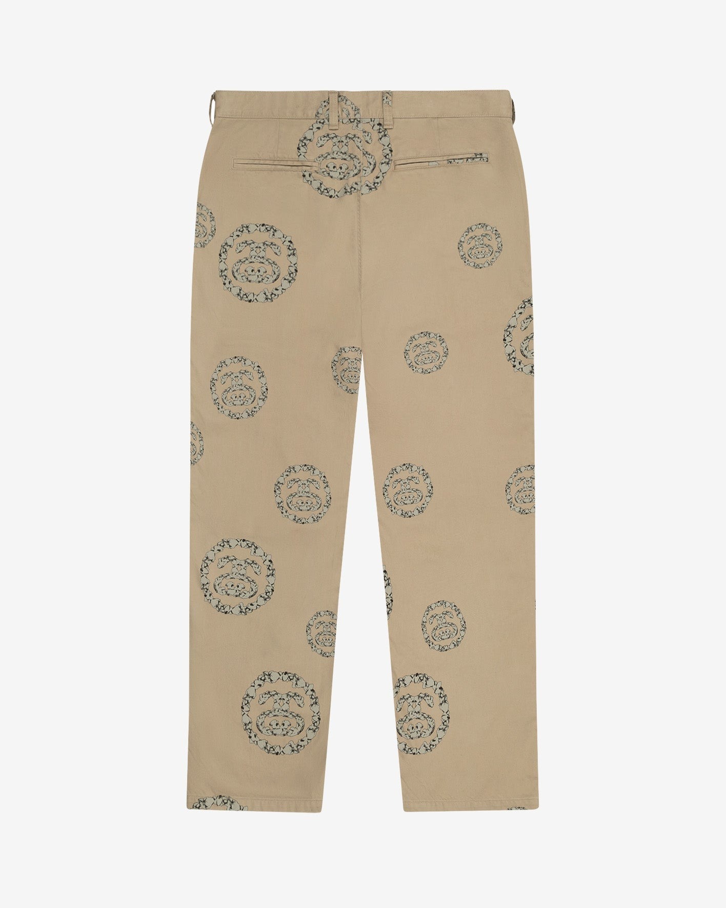 2025SS STÜSSY & DENIM TEARS Double S Wreath Chino 爆米花 雙S LOGO 工作褲 長褲 現貨 316091