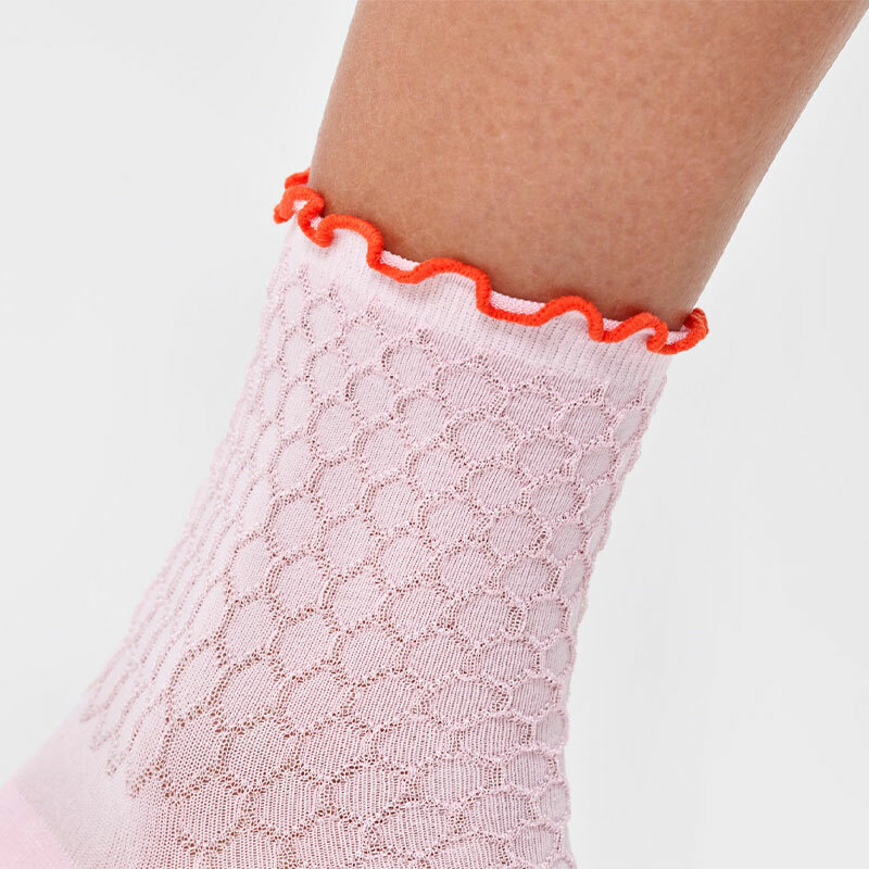 Happy Socks - 成人襪 Structure Slinky 1/4 中筒襪 粉色(36-40)