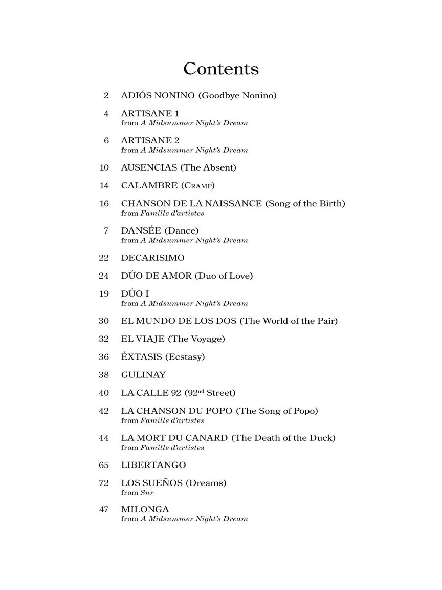 《40 Piazzolla Tangos for Piano》