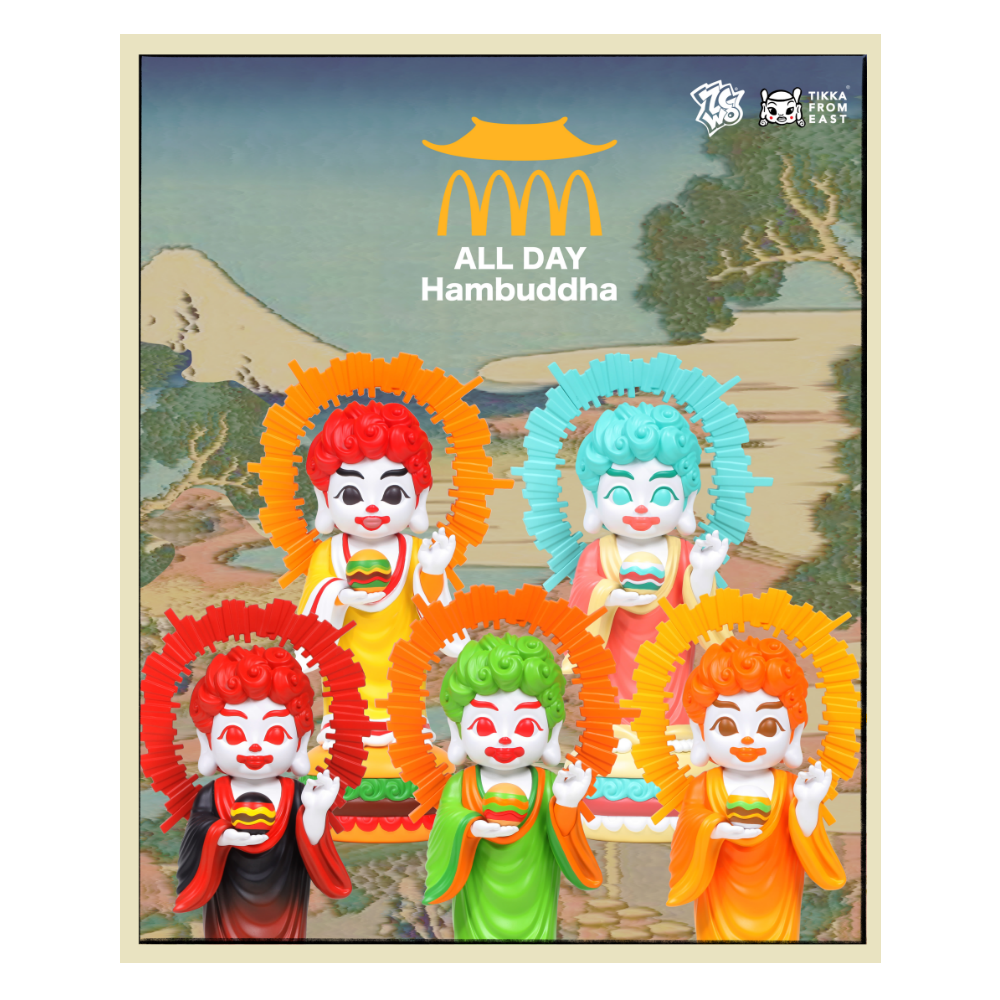 如來佛堡 Lovin’ Hambuddha 如來佛堡 / Mushroom 蘑菇佛堡 / Double Cheese 双重芝士佛堡 / Green 田園佛堡 / Spicy 香辣佛堡 BY TIK KA FROM EAST