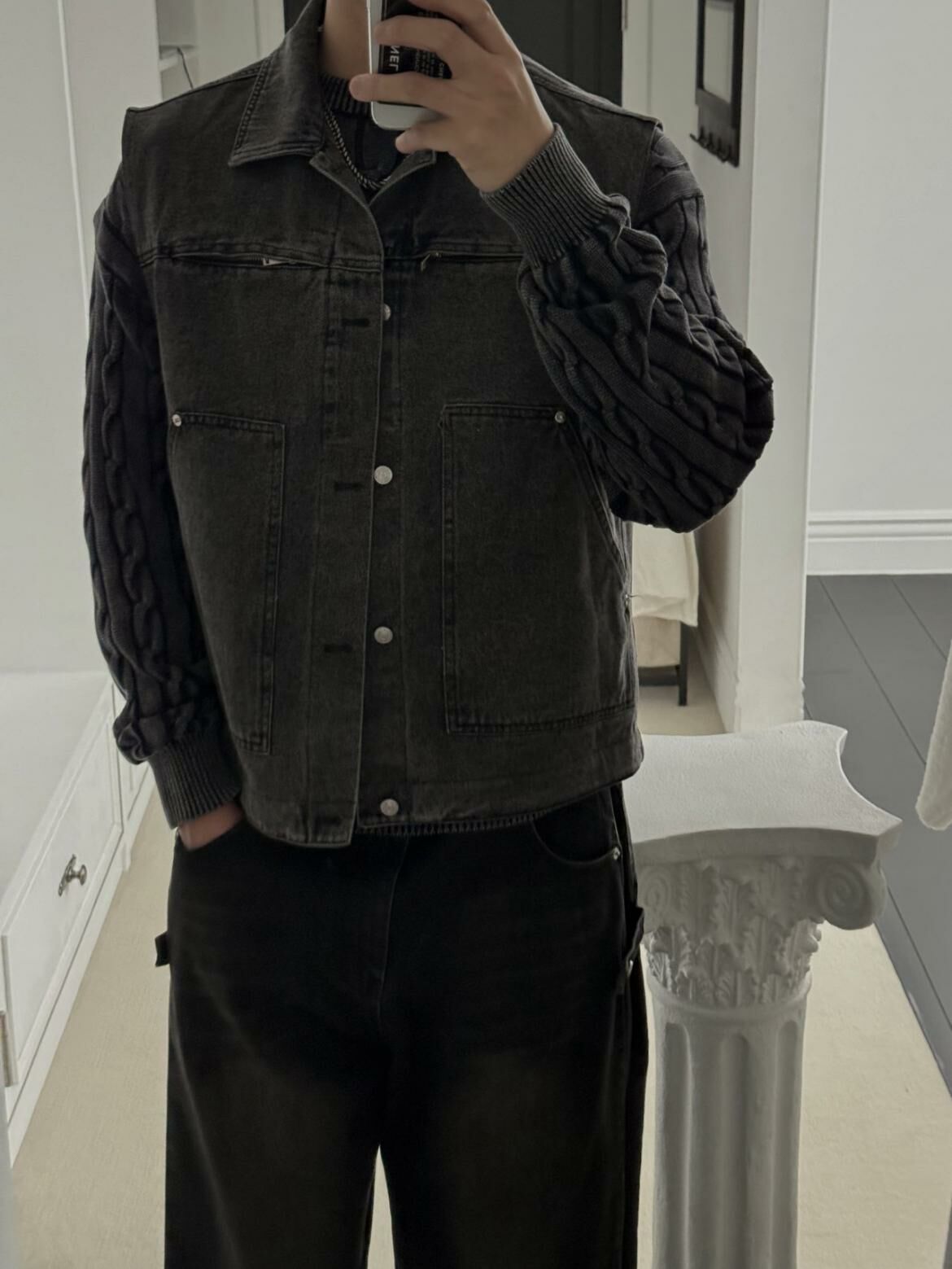 洗水牛仔背心褸 OUR ROOM-035V