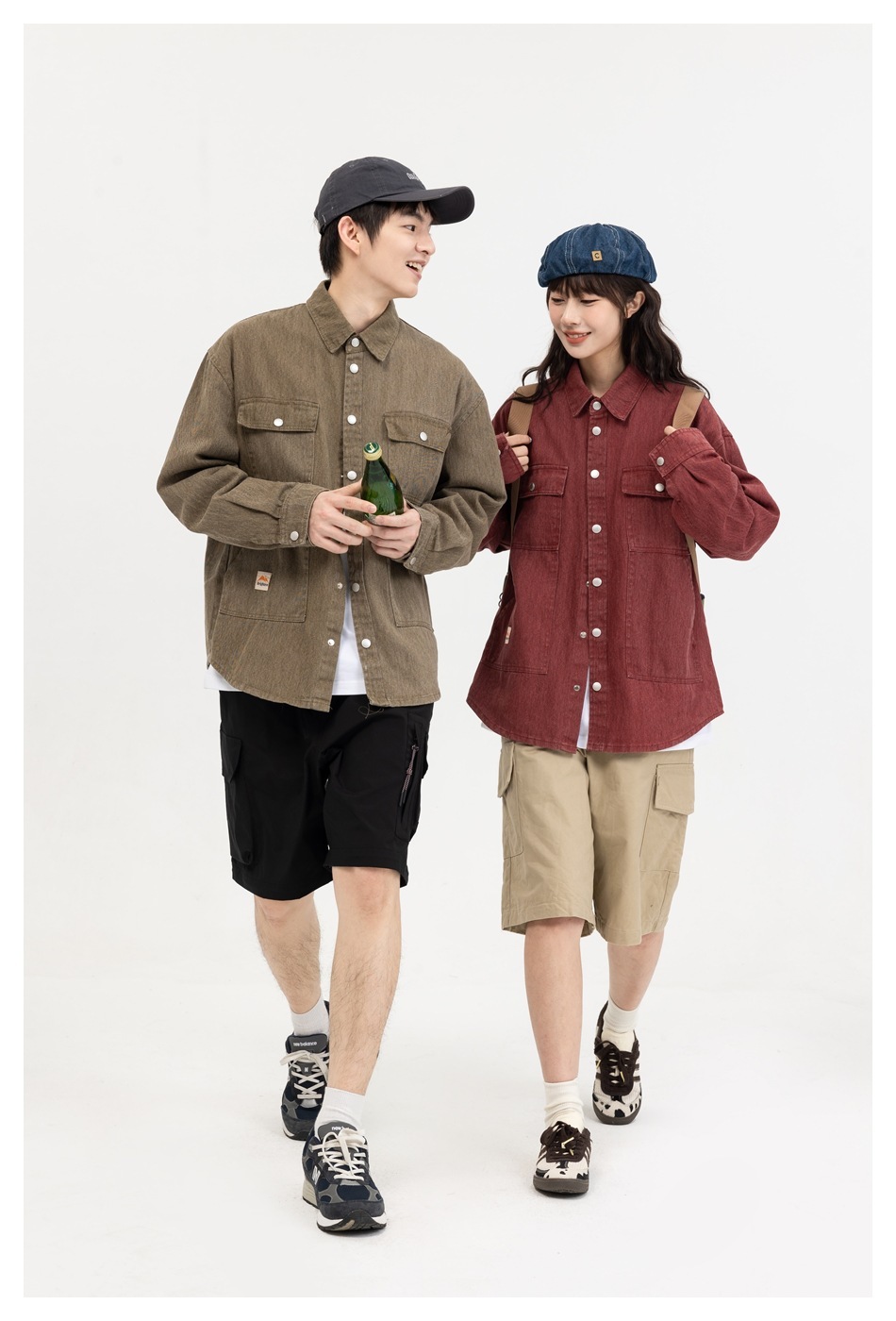 3M09 日系大口袋水洗風牛仔襯衫 三色