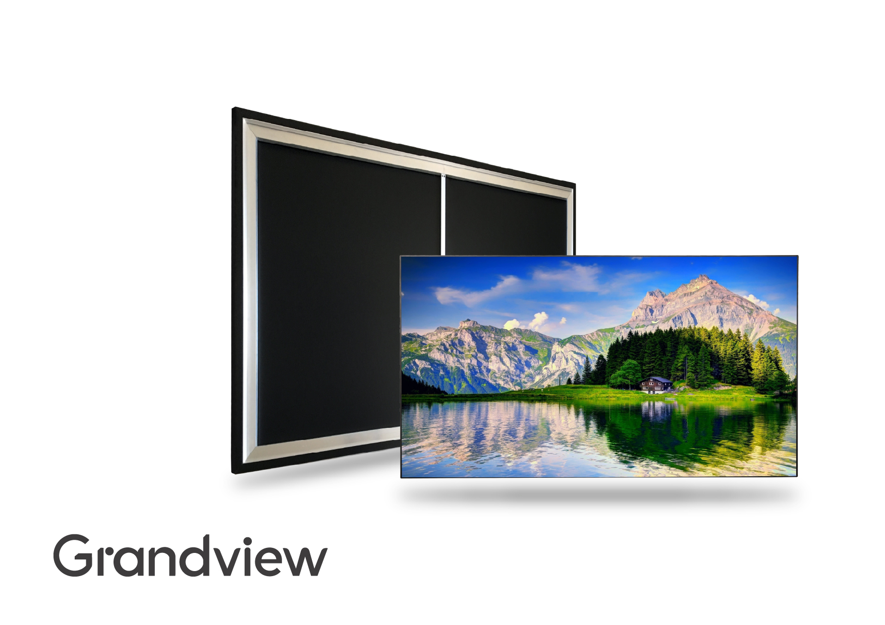 Grandview Edge 12mm 美背窄邊框 固定畫框幕