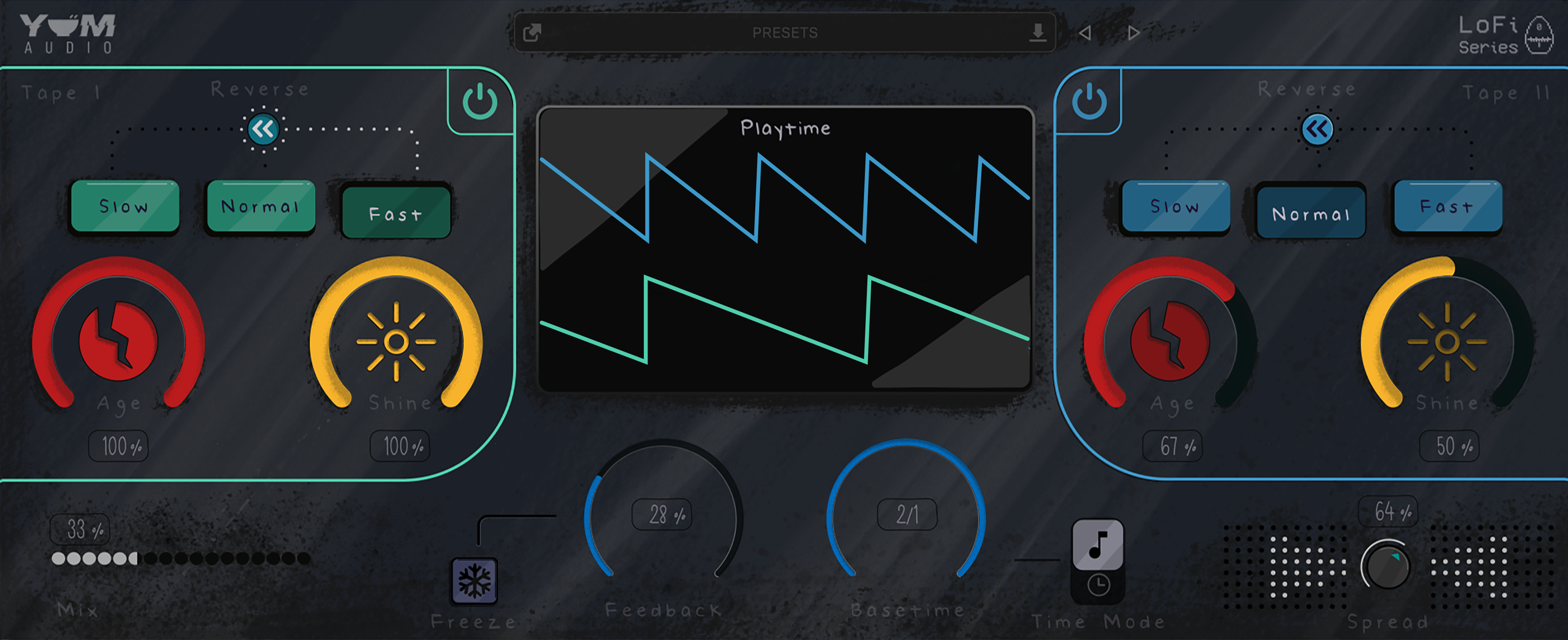 Yum Audio LoFi Playtime 時間與音高操控 Plugins (序號下載版)