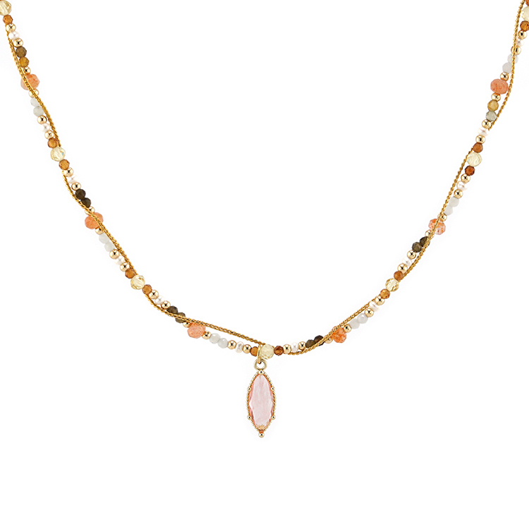 偶然的意亂情迷 – 金草莓晶 – 項鍊