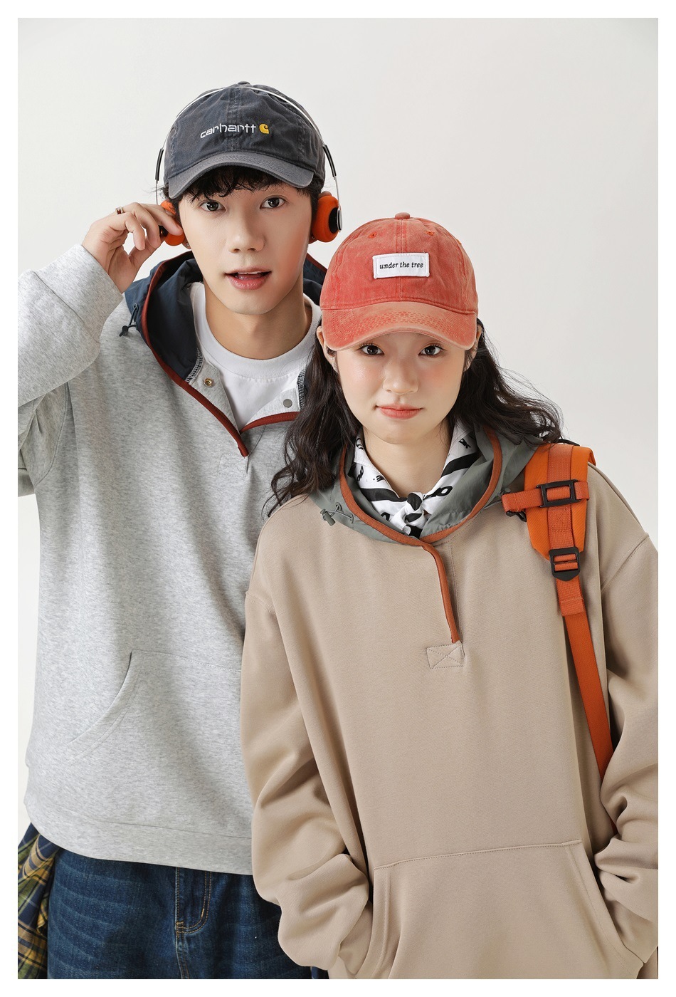 3M15 日系機能感撞色連帽上衣 三色