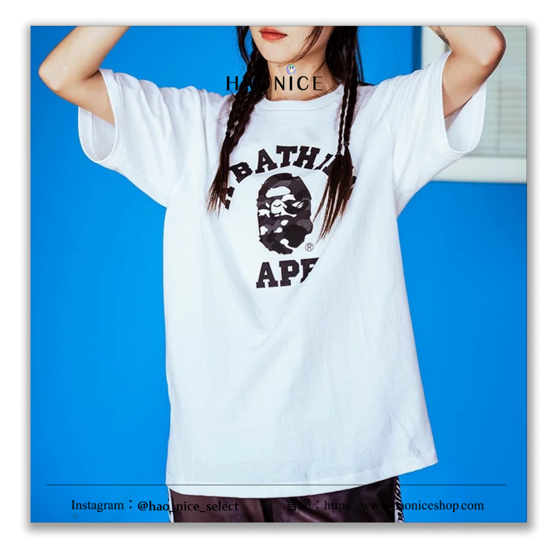 【HAO NICE 】香港經銷商🇭🇰100%日本🇯🇵正品 日本潮流  BAPE CITY CAMO COLLEGE TEE 25AW春夏新款 夜光迷彩 經典小LOGO 百搭款🔥XX251