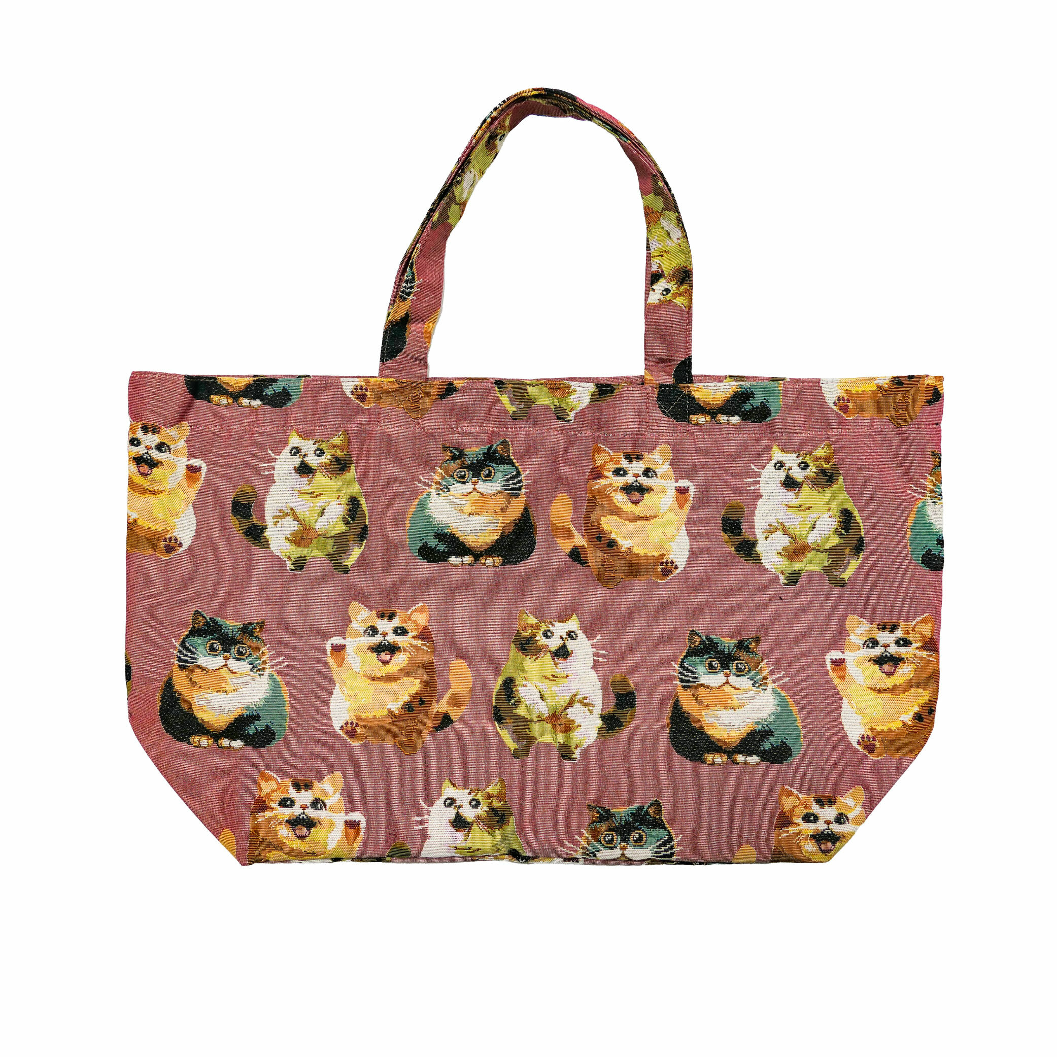 藝術編織提袋｜《貓》｜46x25尺寸