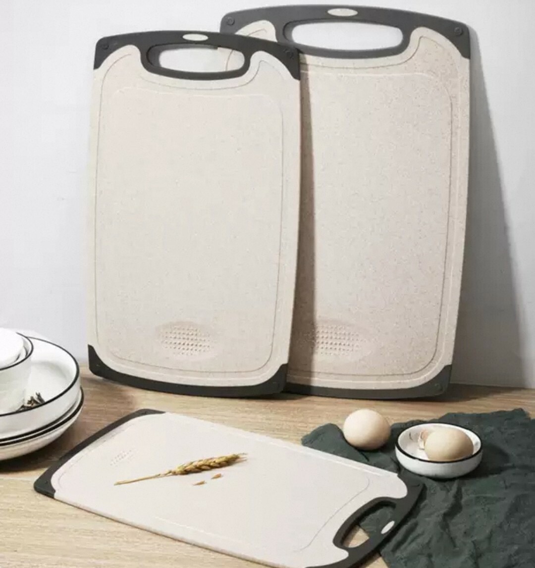 環保小麥桿抗菌雙面切菜板