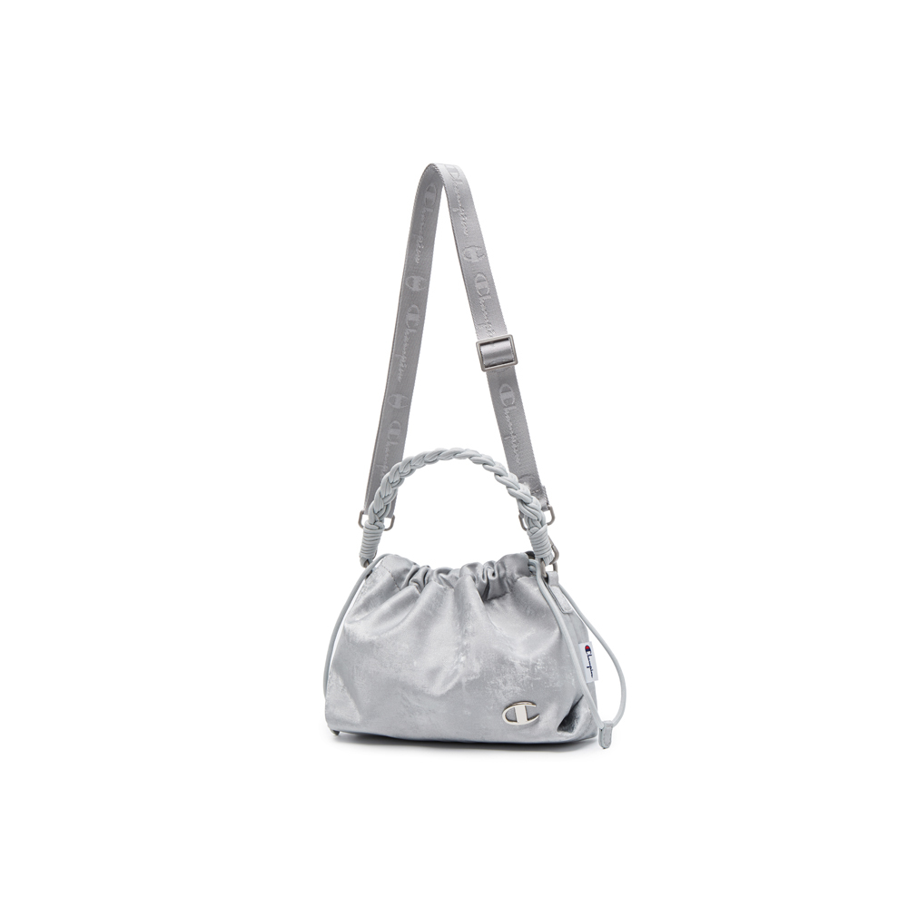 中性-C-LIFE 編織 束口 小雲朵包-灰色（U5AACPU54B1）