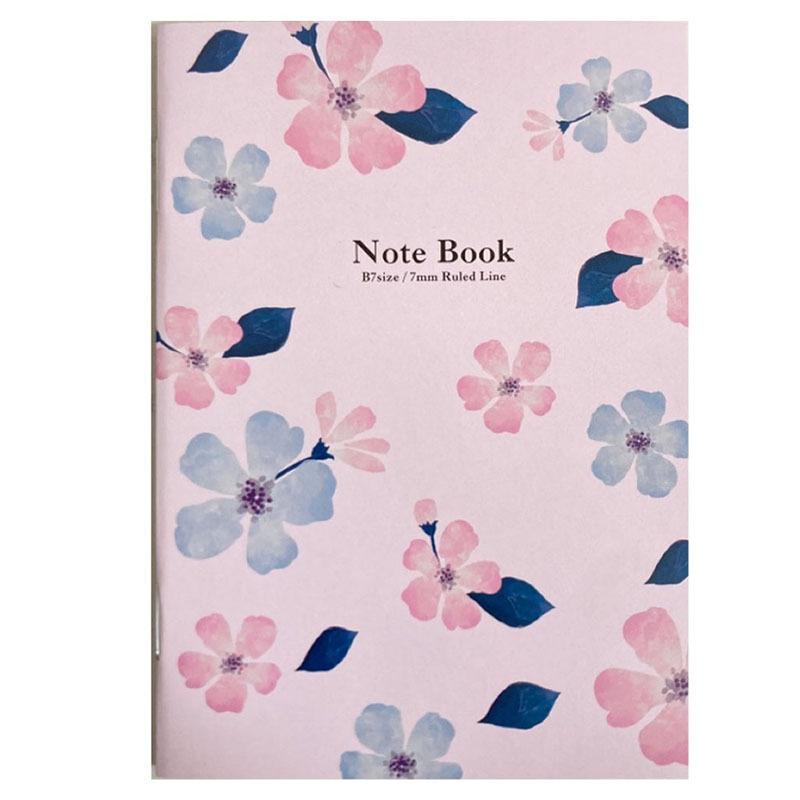 B7 筆記本/粉藍小花 64頁